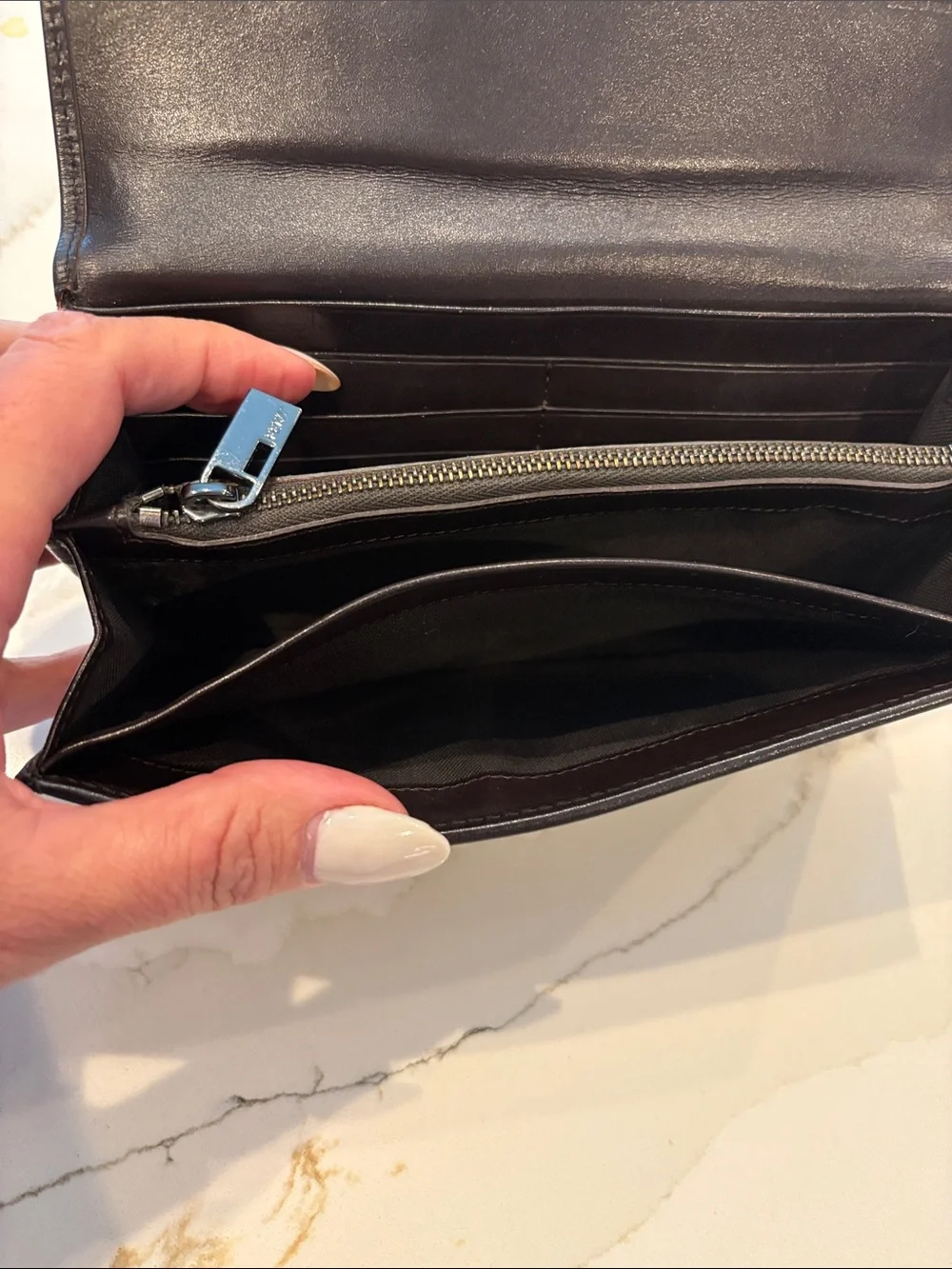Fendi Brown and Tan FF Logo Wallet